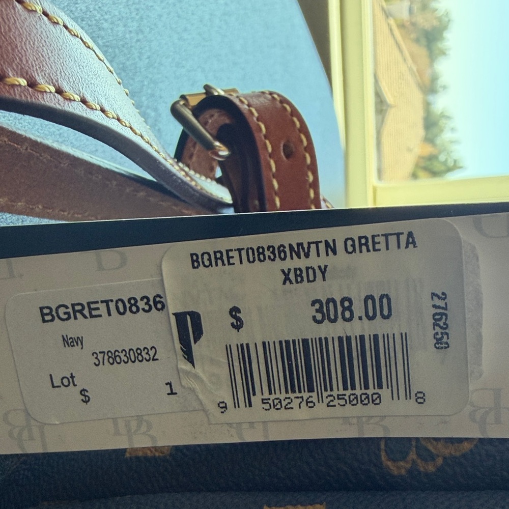 Dooney & Bourke Blue and Brown Crossbody Bag - Picture 9 of 9